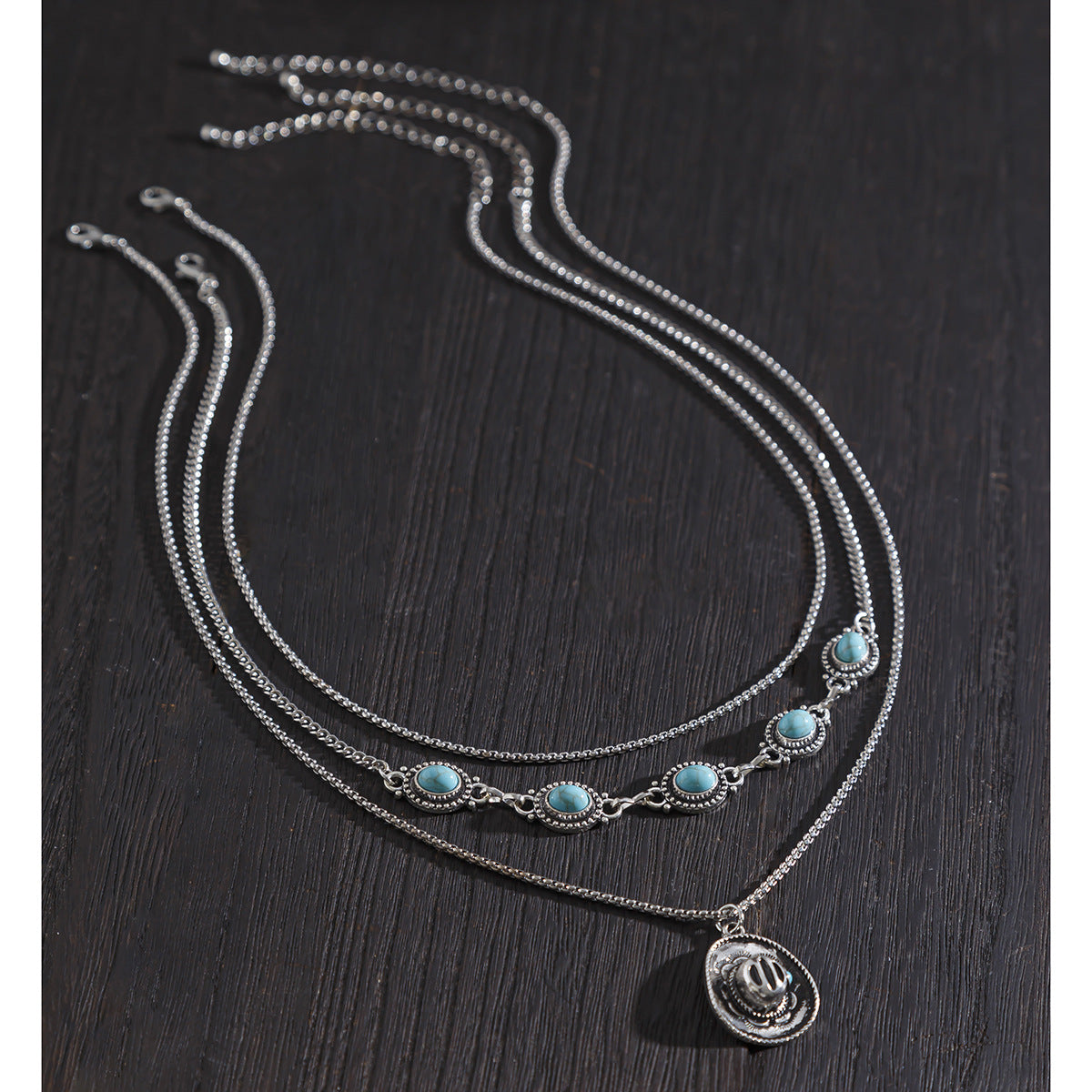 Wholesale Western cowboy hat necklace