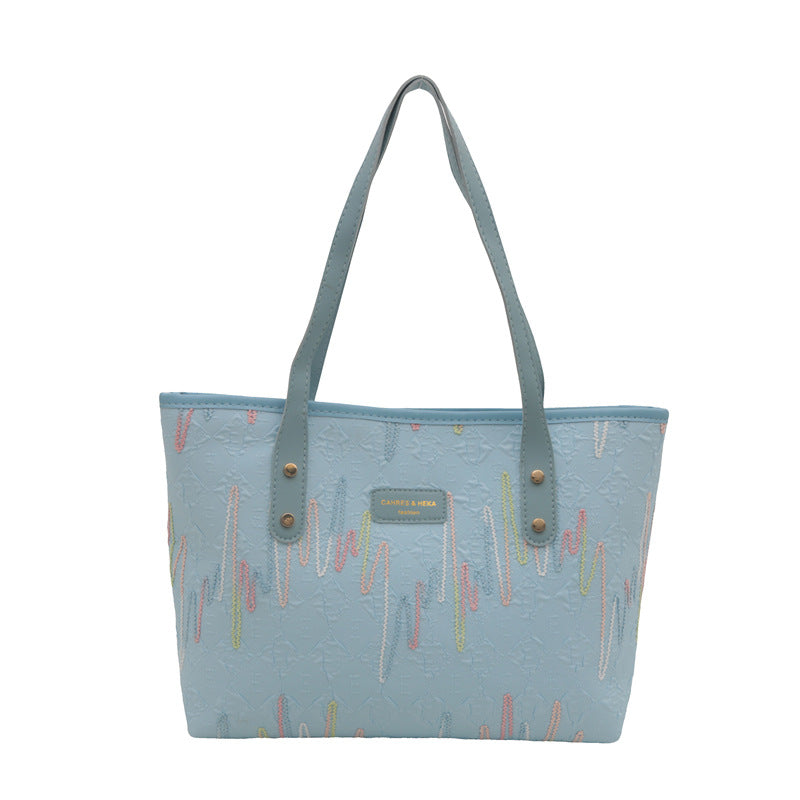 Wholesale Large capacity summer casual shoulder bag tote bag