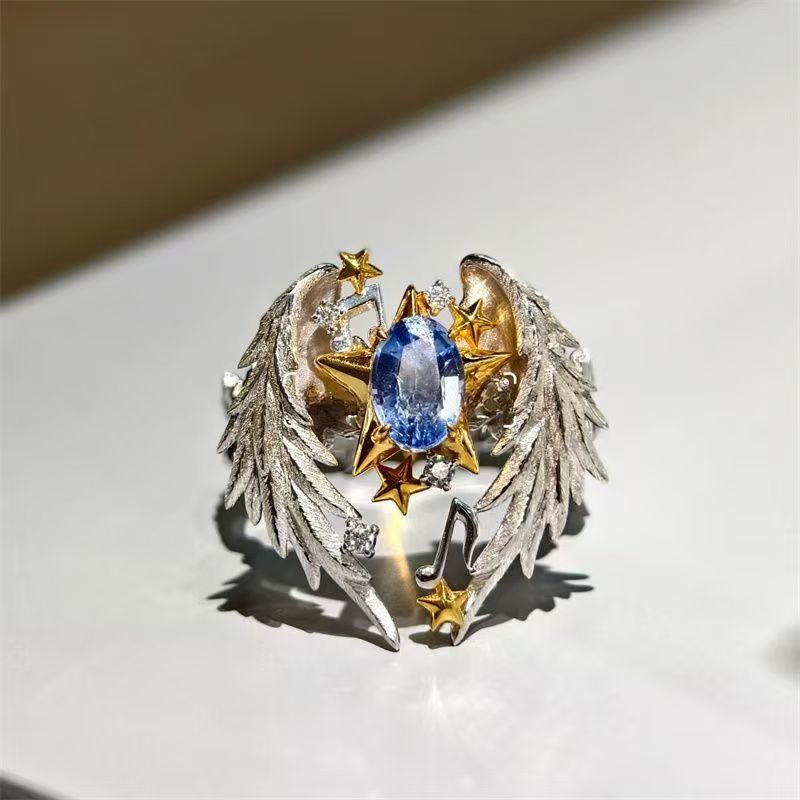 Wholesale Angel Wings  Adjustable Alloy Ring