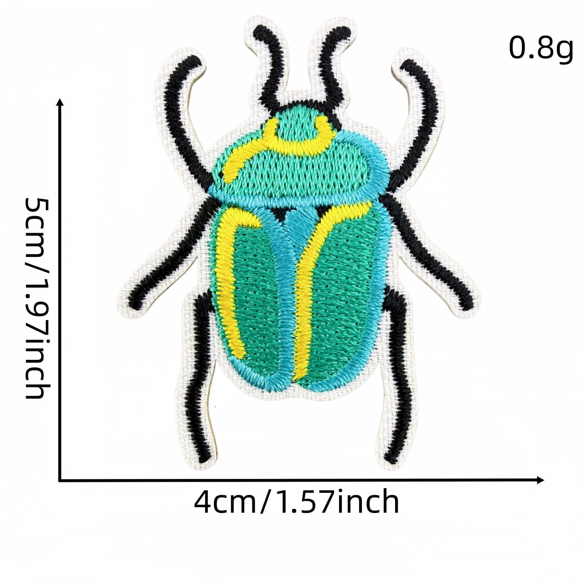 Wholesale Cartoon Insect Beetle Embroidery Patches Iron On Appliques For Clothing And Bag Decoration 14 Piece DIY Craft Supply