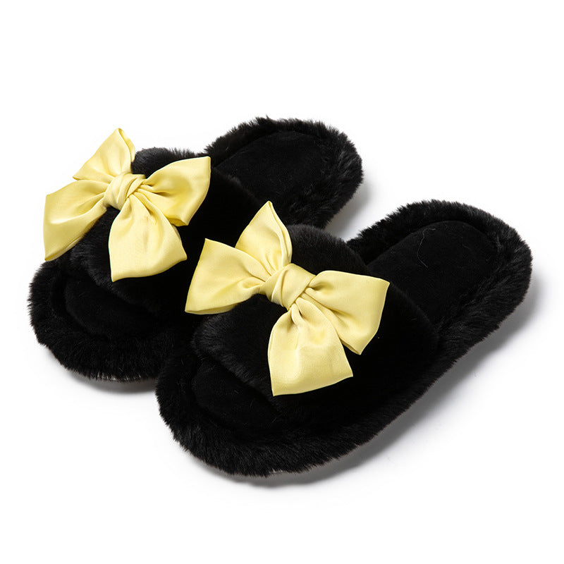 Wholesale 20pcs Open Cotton Home Girl Plush Indoor Slippers