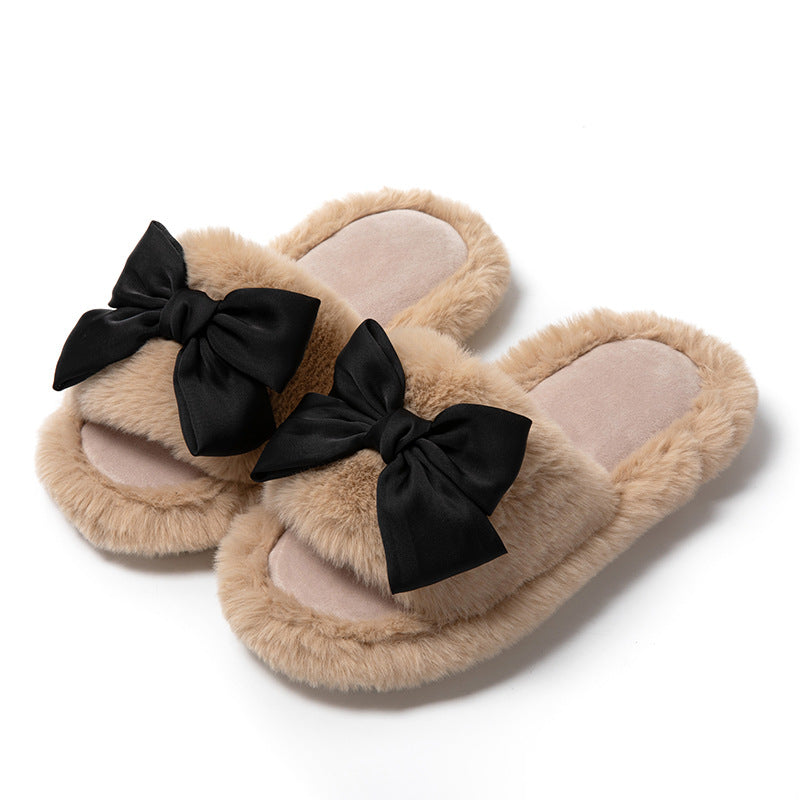 Wholesale 20pcs Open Cotton Home Girl Plush Indoor Slippers