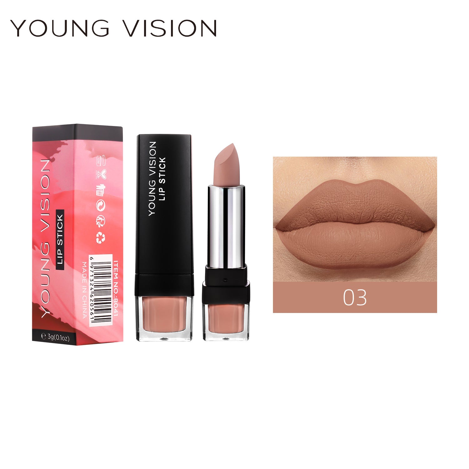 Wholesale Wholesale matte but not dry 12 colors velvet non-stick cup lipstick lipstick