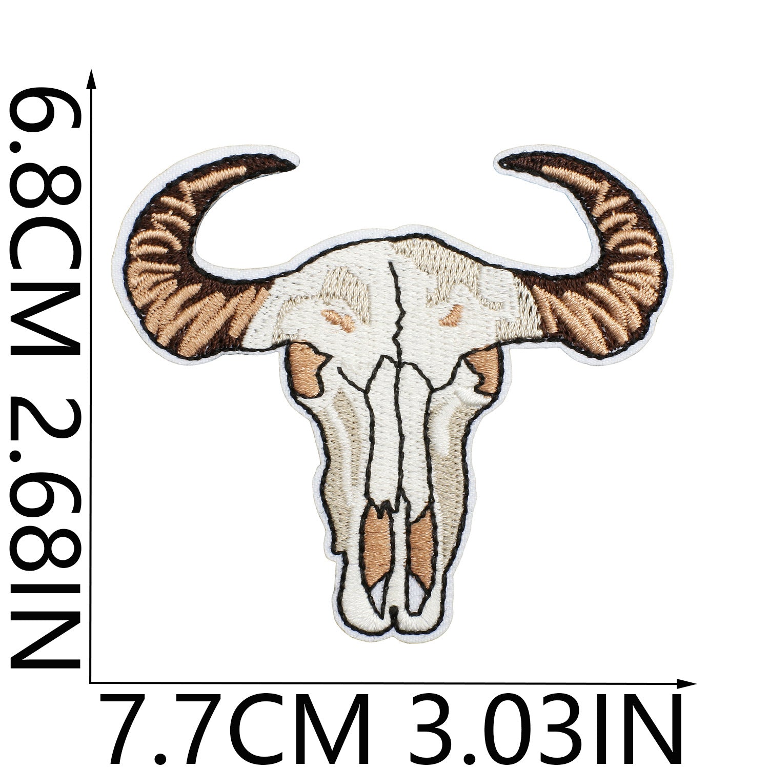 Wholesale Brown Western Embroidered Clothing Patches