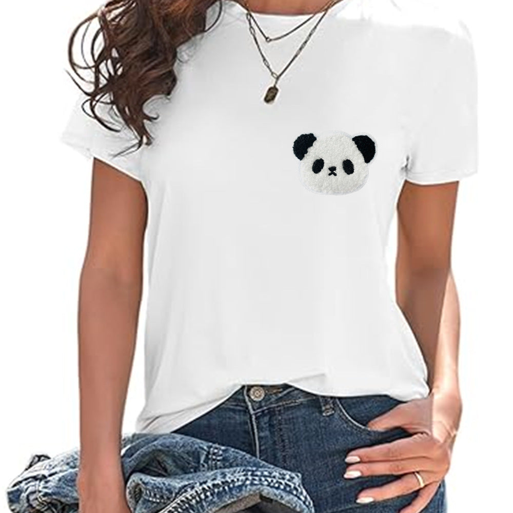 Wholesale Trendy Cartoon Panda Embroidered Patch With Iron On Backing For Coat Bag Home Decor Boutique Resale Accessory