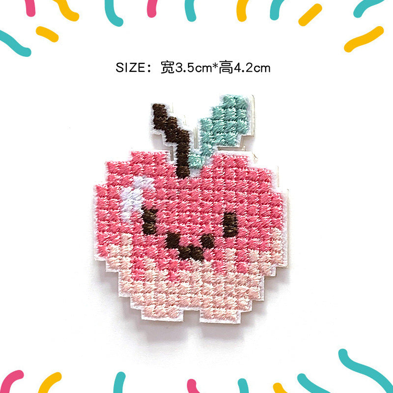 Wholesale Cartoon character embroidered patch frog cross  cloth patch