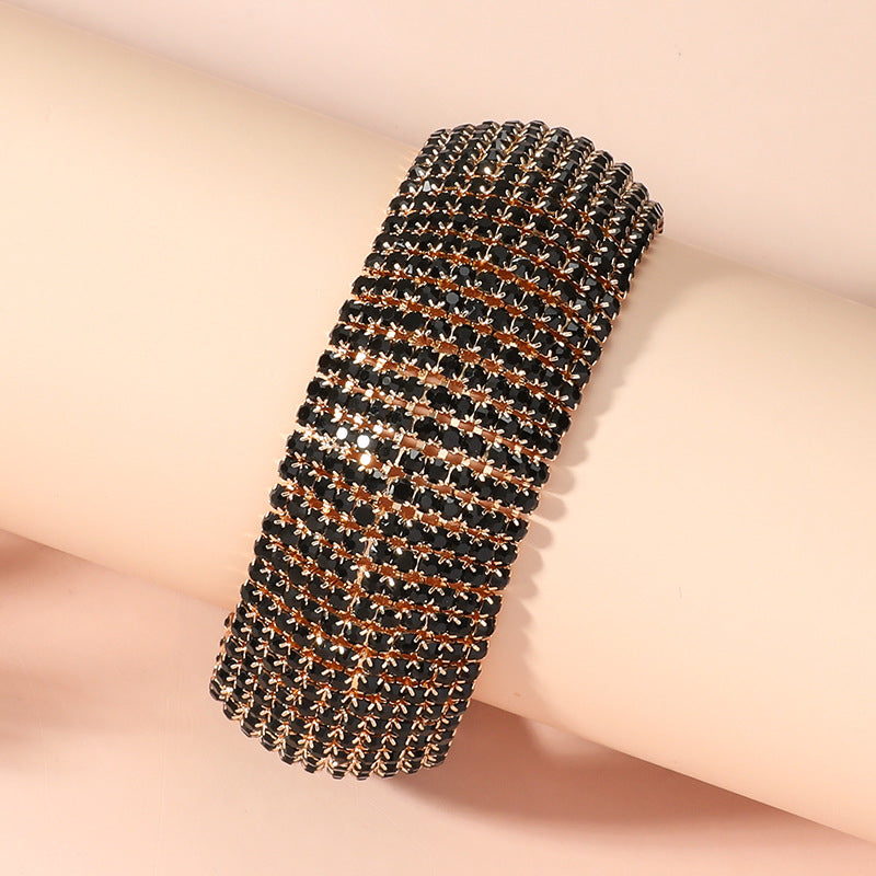 Wholesale Diamond Crystal Rhinestone Full Diamond Electroplating Bracelet