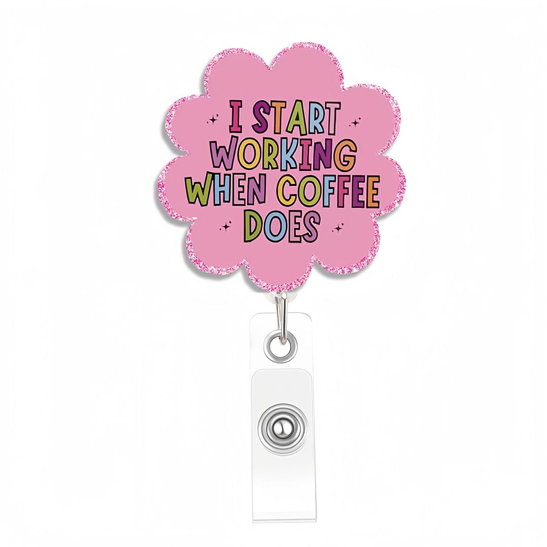 Wholesale Pink medical staff name tag  Badge Reels