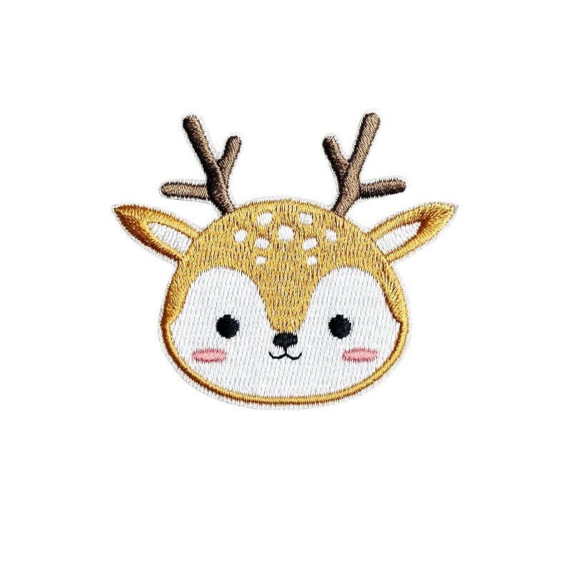 Wholesale Cartoon Embroidery Plush Clothes Patch Hat DIY Decorative Embroidery Cloth Patch FS