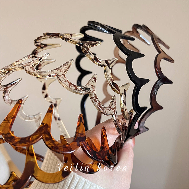 Wholesale Frosted toothed face wash non-slip hair band