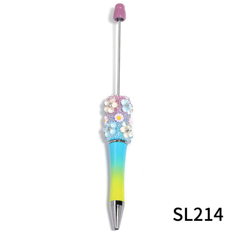 Wholesale beadable pens creative flower Gomsophila sugar pen