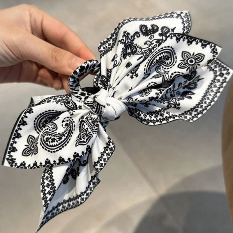 Wholesale Double-sided Cashew Flower Heart Bow Summer Holiday Fashion Hairpin