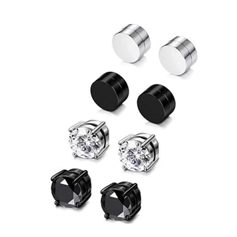 Wholesale Men's Stainless Steel Earrings Set