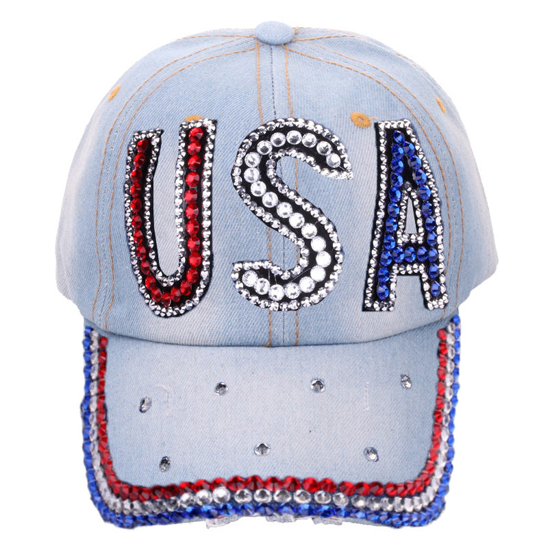 Wholesale Cotton Dot Diamond Baseball Cap