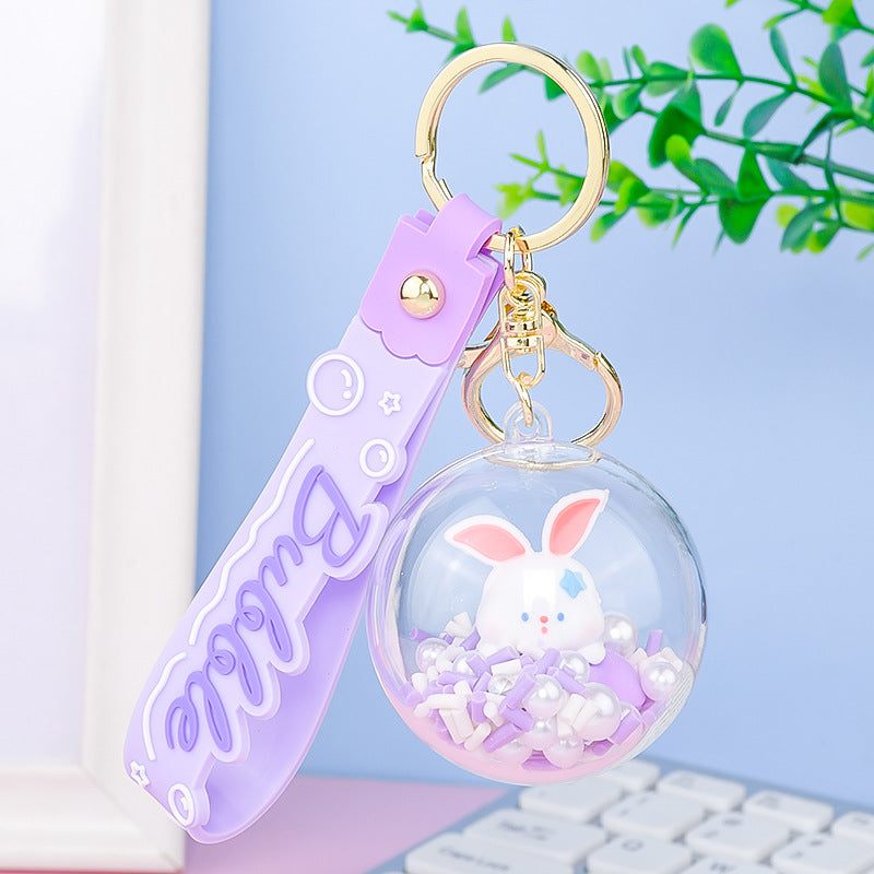 Líquido de caricatura de PVC al por mayor flotante Little Rabbit White Rabbit Quicksand