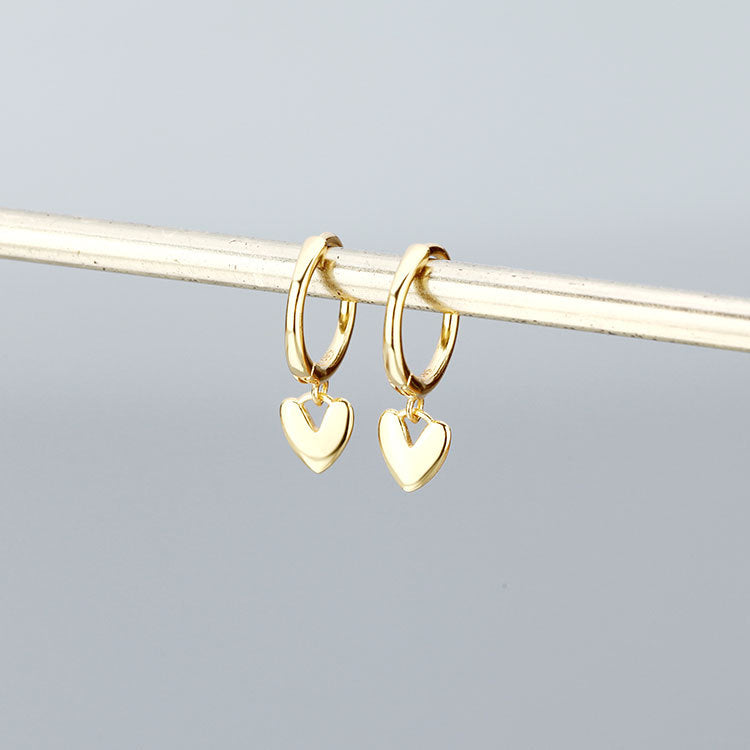 Wholesale 925 Sterling Silver Heart-shaped Earrings