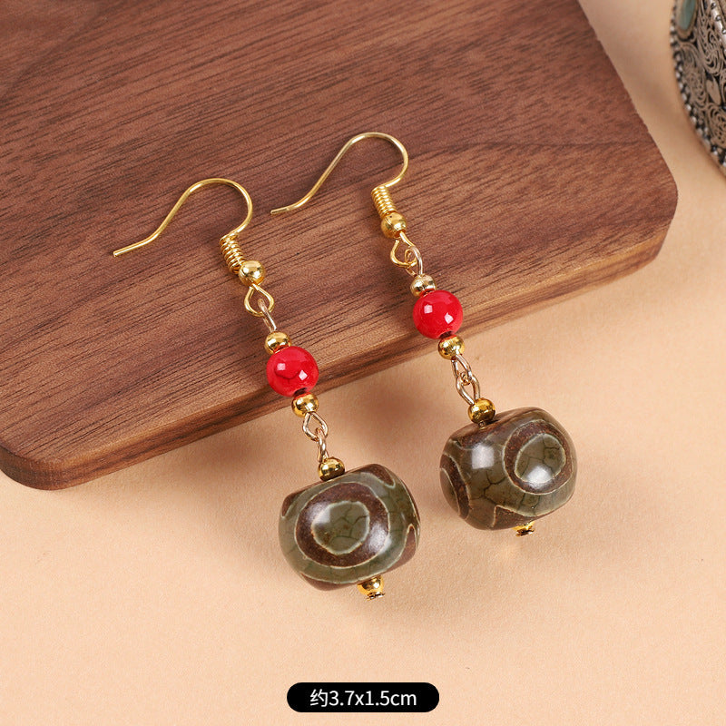 Wholesale Ethnic Style Retro Art Earrings