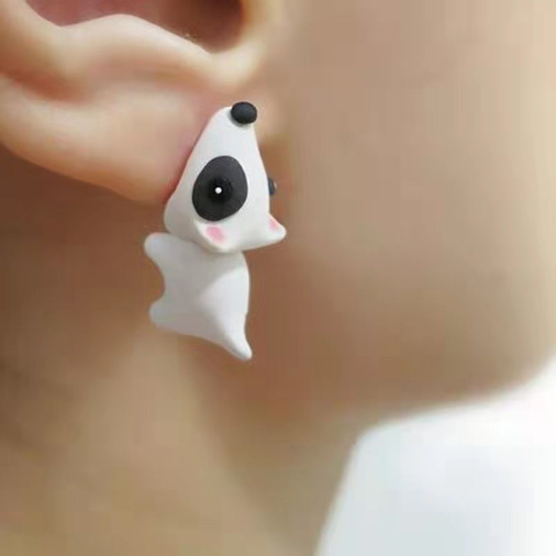 Wholesale Small animal bites ear  dinosaur shark earrings