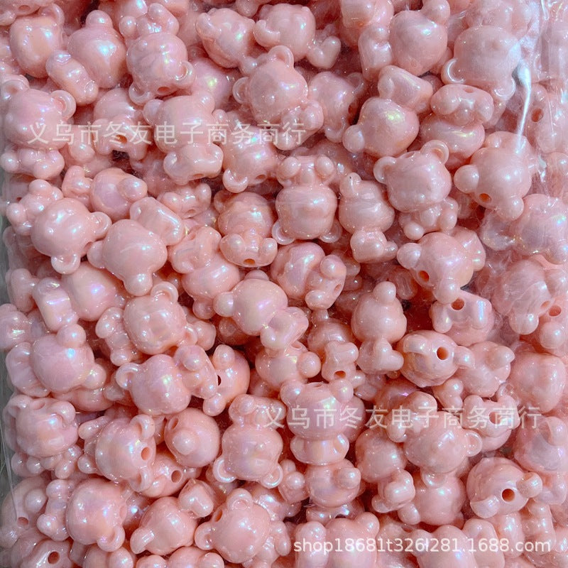 Wholesale 20pcs/pack Acrylic  Vertical Hole Beaded Pen DIY Acrylic Beads