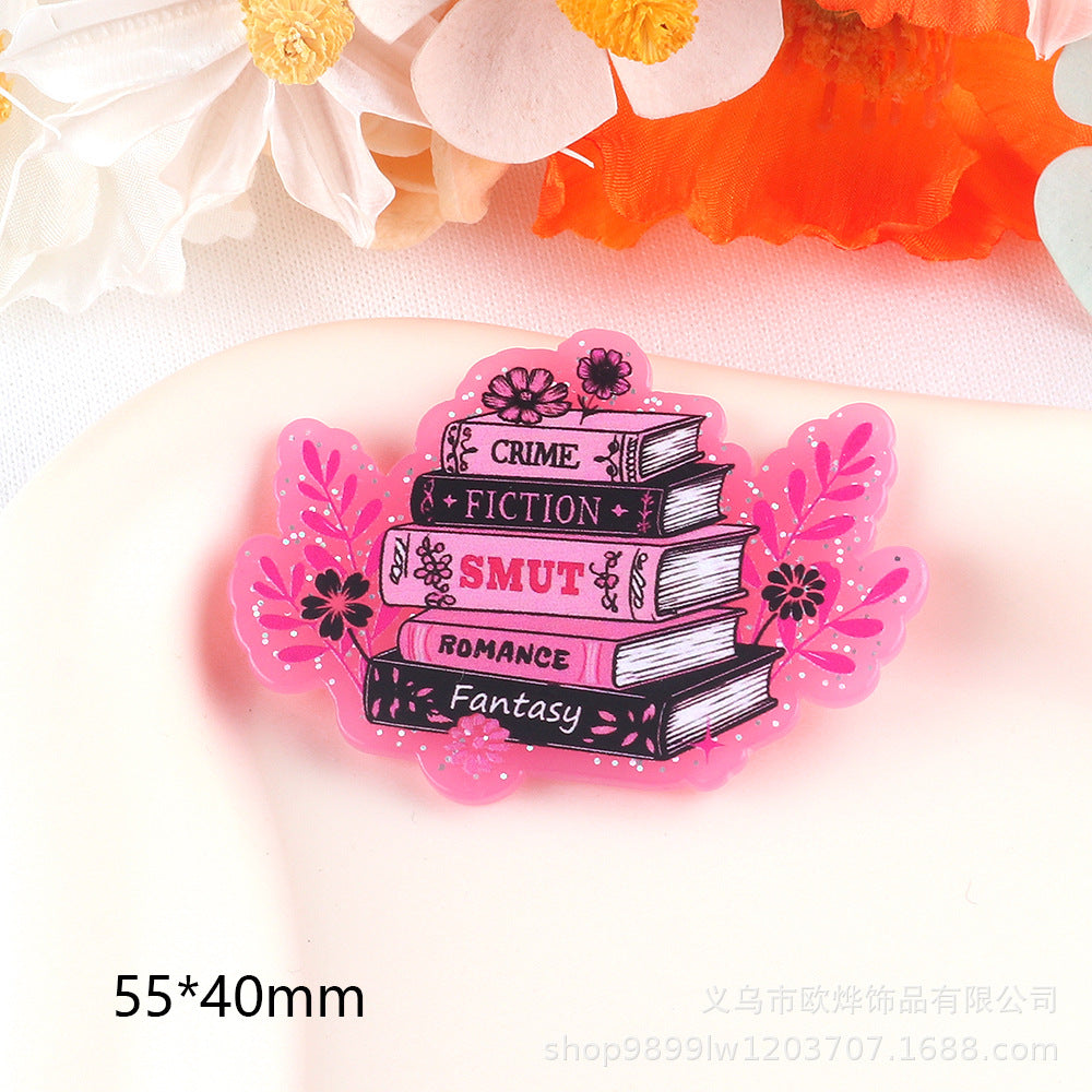 Wholesale 10pcs Cartoon letter pencil cute accessories acrylic