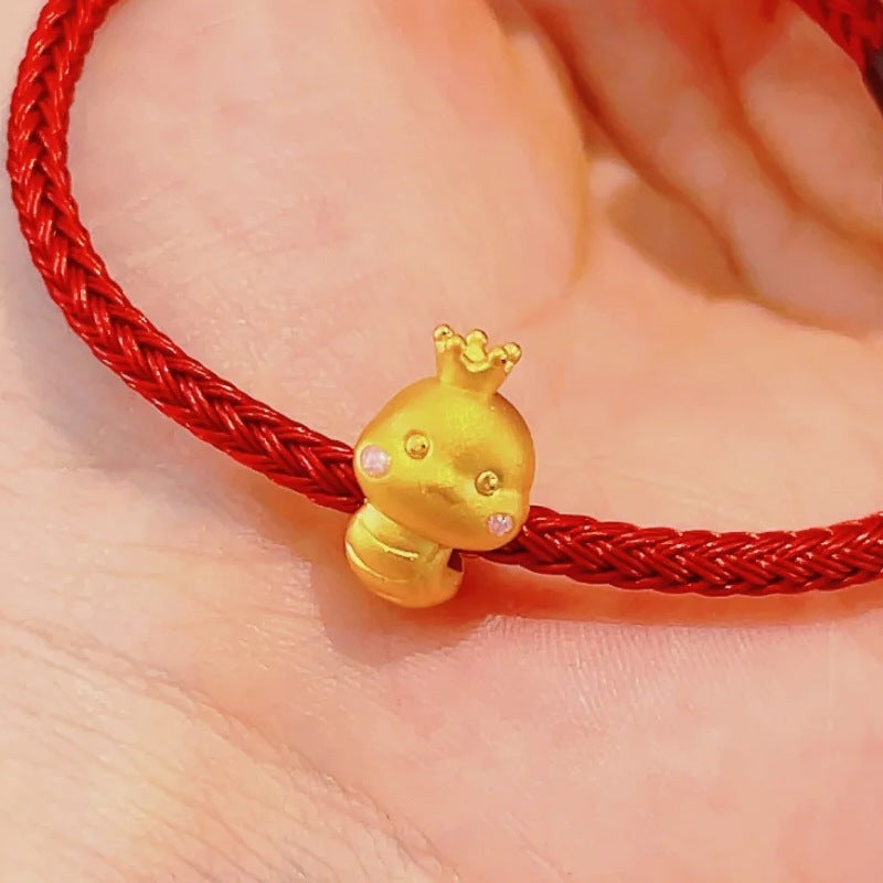 Wholesale princess snake transfer beads through hand beaded bracelet gold accessories