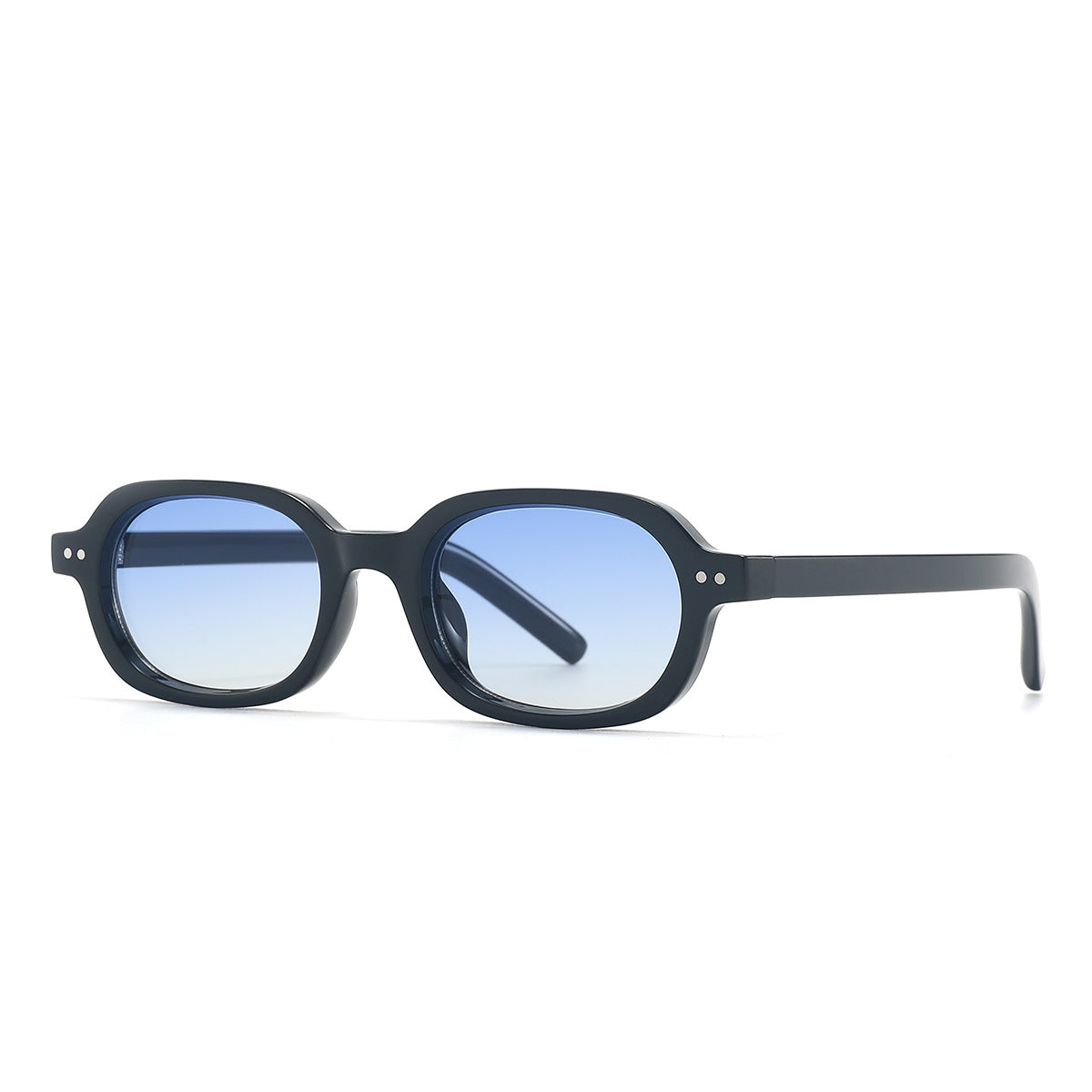 Wholesale Retro UV resistant oval shaped small frame sunglasses