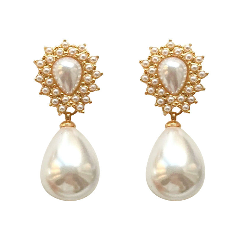Wholesale Vintage Baroque Drop Pearl Earrings