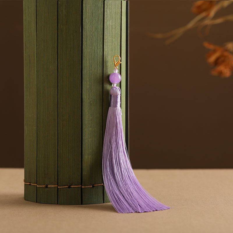 Wholesale 12CM Beaded Lobster Clasp Tassel Pendant