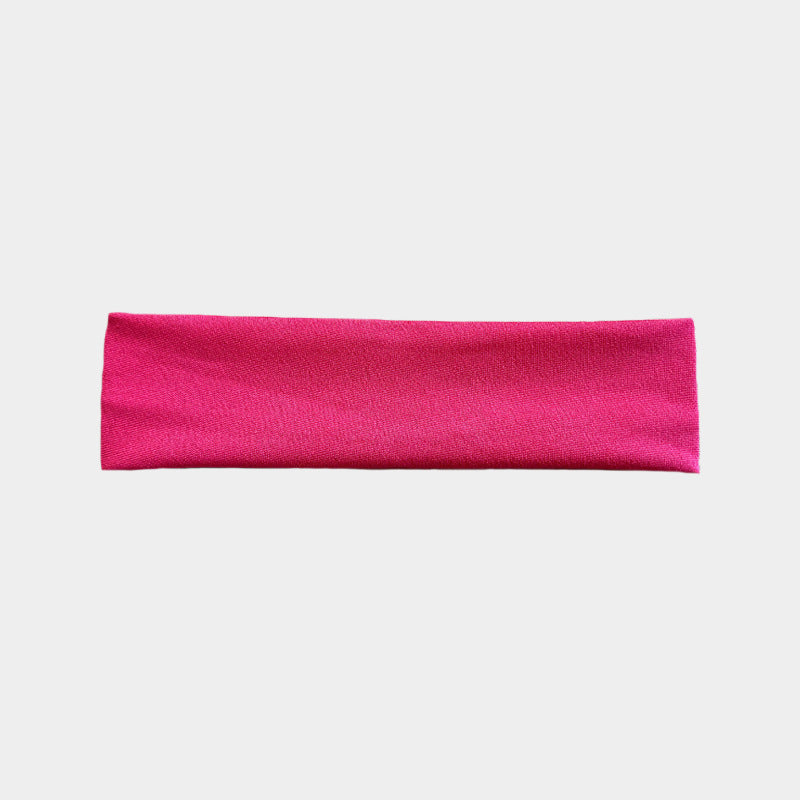 Wholesale popular solid color high elastic headband yoga sports hair band hair accessories sweat-absorbent headscarf headdress wide edge headband