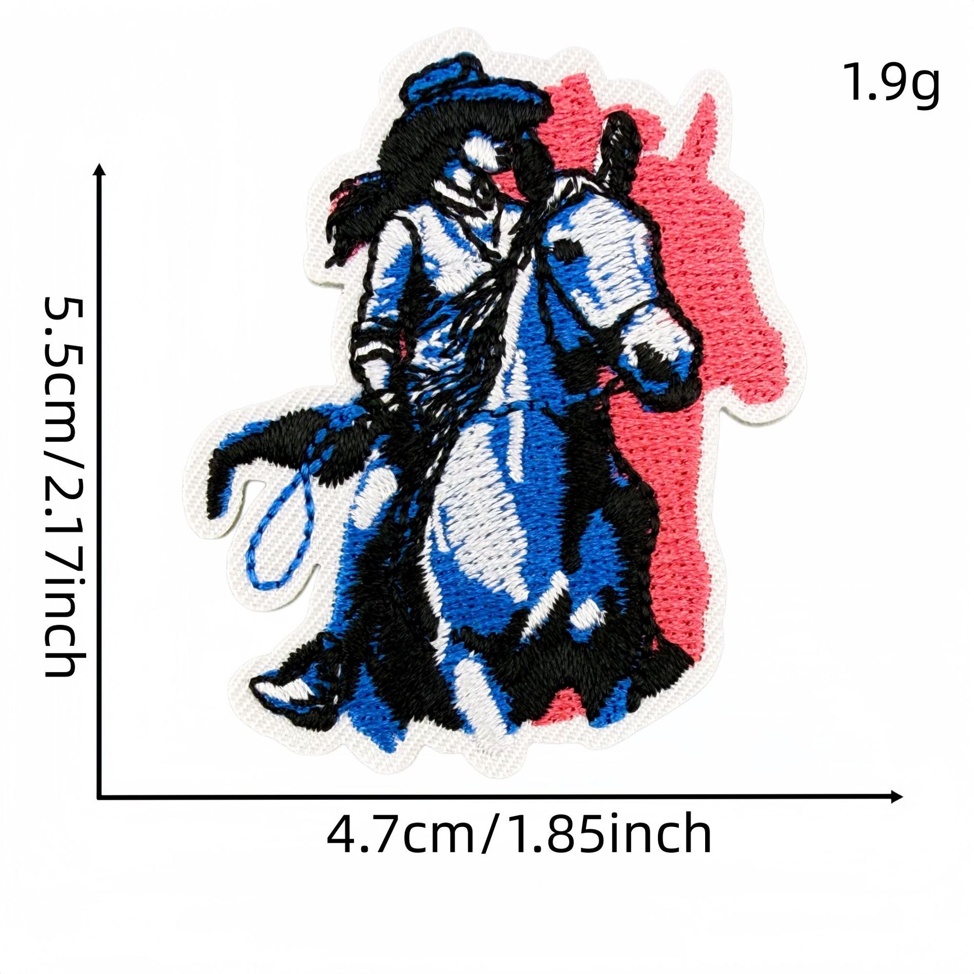 Wholesale Western Cowgirl Embroidered Patches 24 Piece Set Pink Blue Guitar Cow Skull Design DIY Craft Supply For Home Decor And Resale