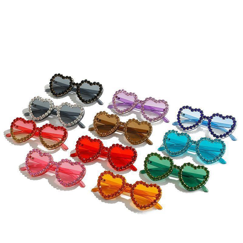 Wholesale Love Diamond Set PC Sunglasses