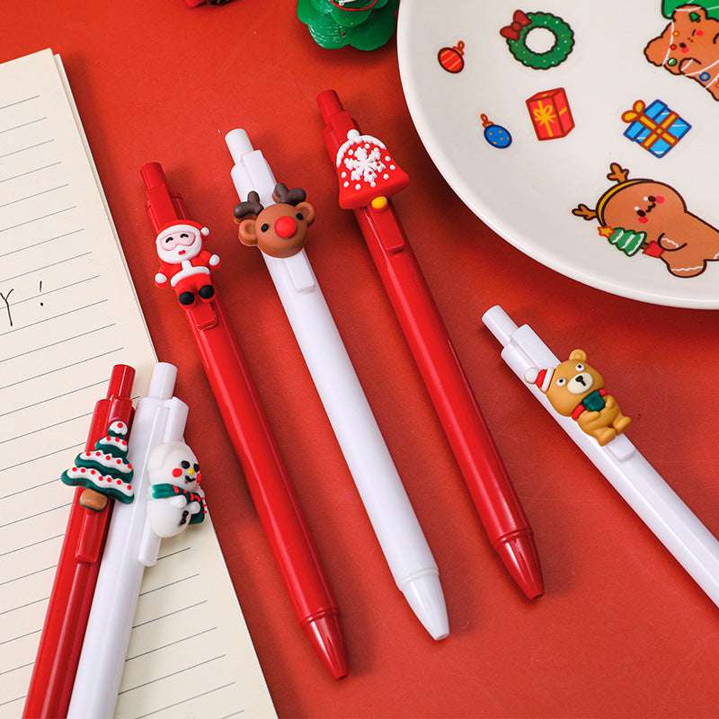 Wholesale Christmas Click Plastic Gel Pens