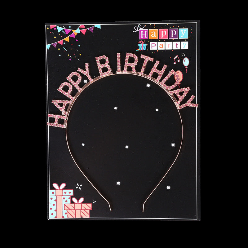 Wholesale Wholesale happy birthday birthday party headdress headband