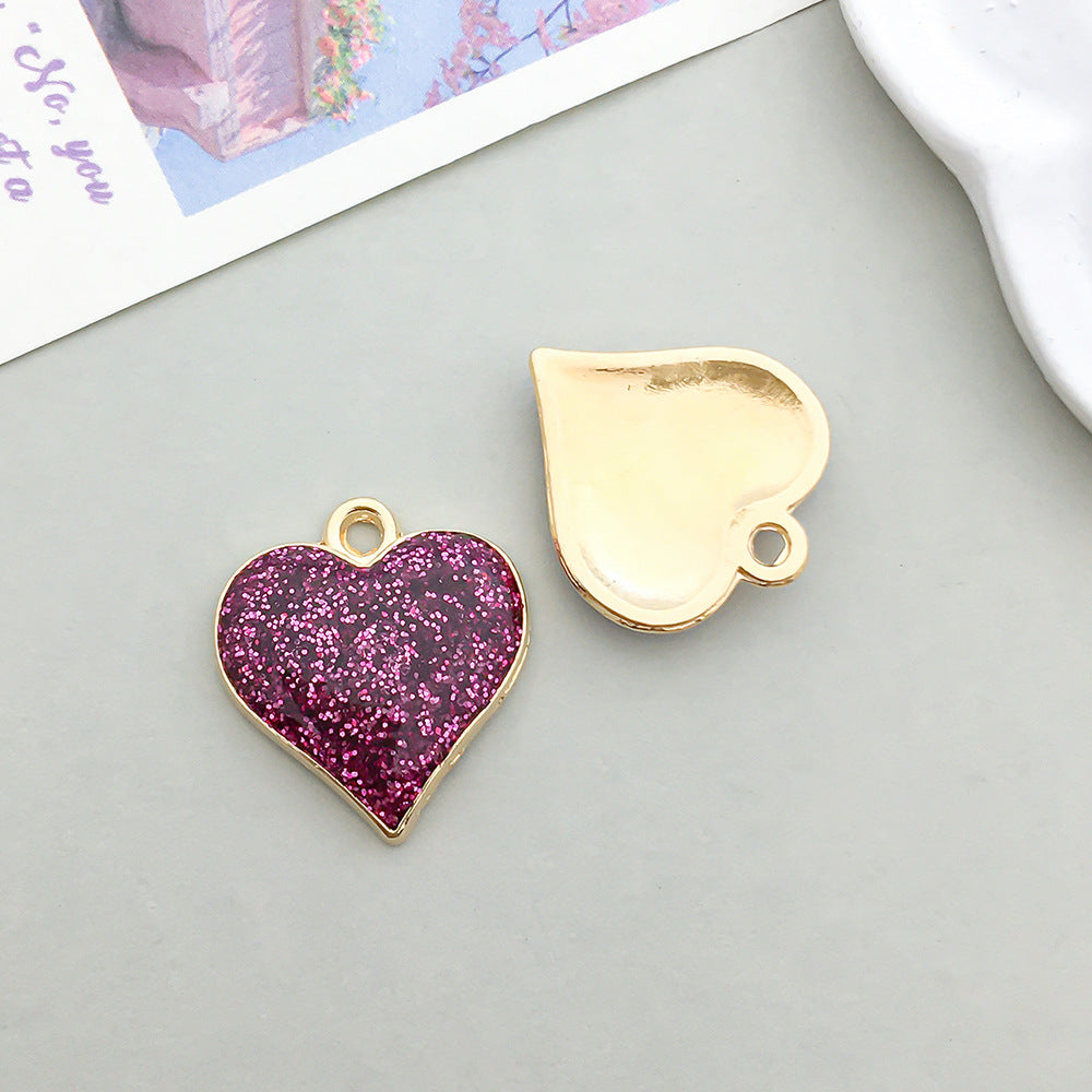 Wholesale Mix 30 Purple Drip Oil Alloy Cute Cartoon Simulation Animal Pendant