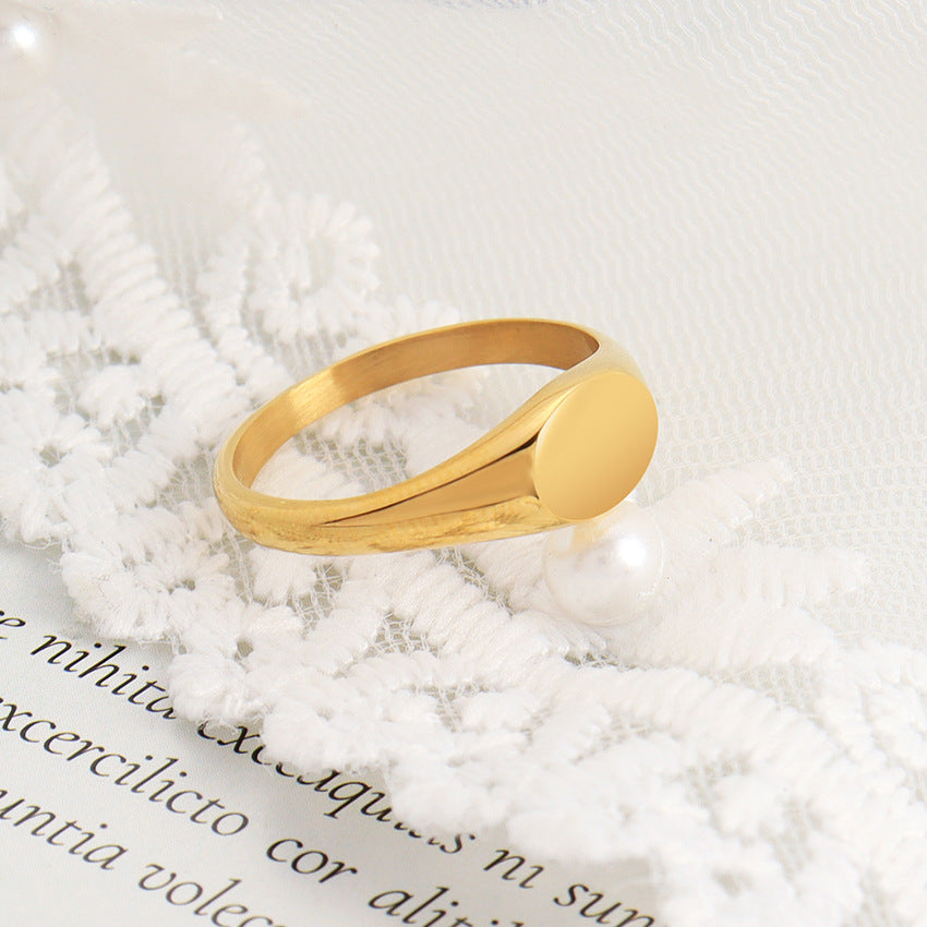 Wholesale Diamond Stainless Steel Titanium Steel Ring