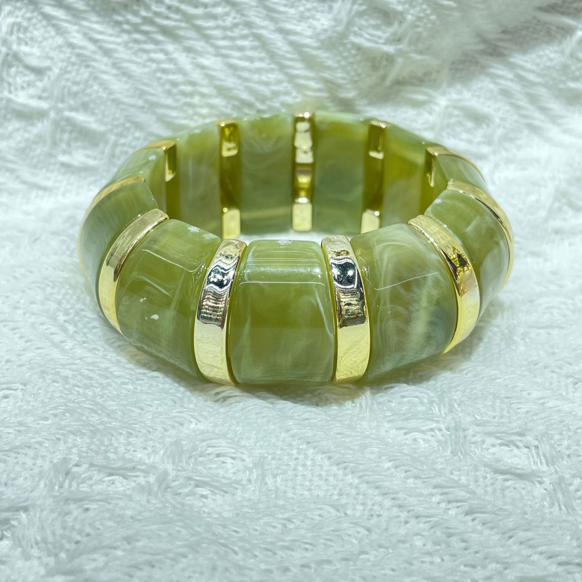 Wholesale New  Acrylic Stamping Rope Simple Maillard Bracelet