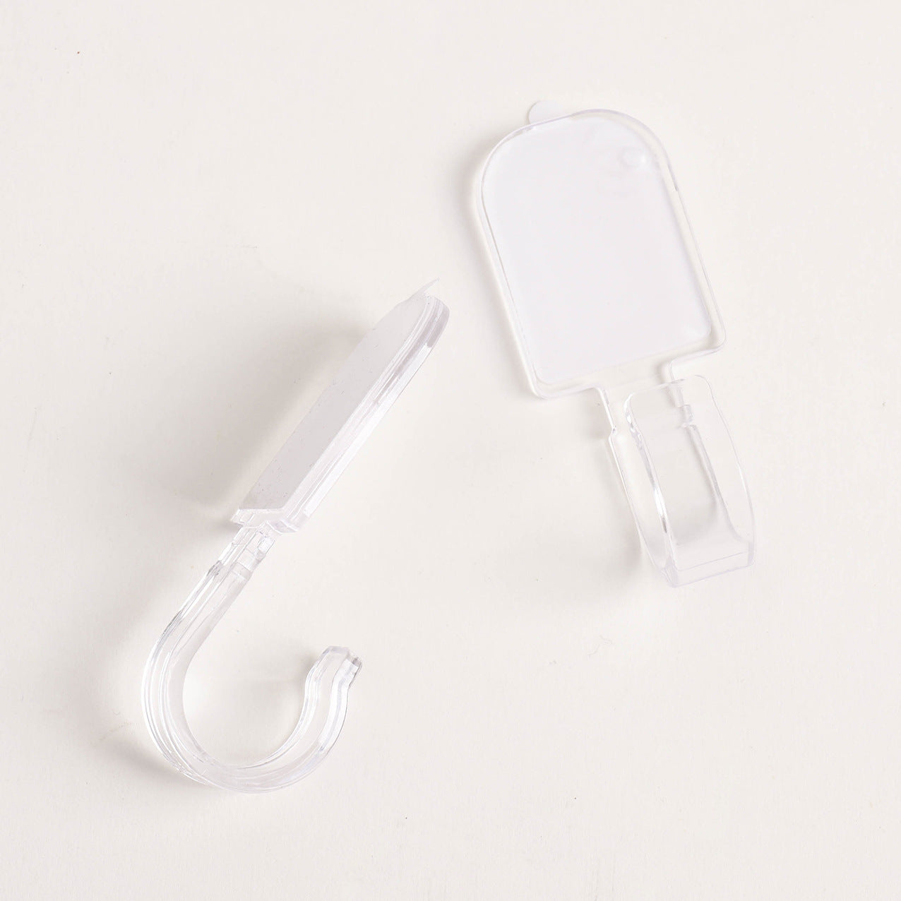 Wholesale 10pcs Acrylic Transparent Adhesive Door Hook No Drill Strong Sticky Hook Entryway Organizer Boutique Resale