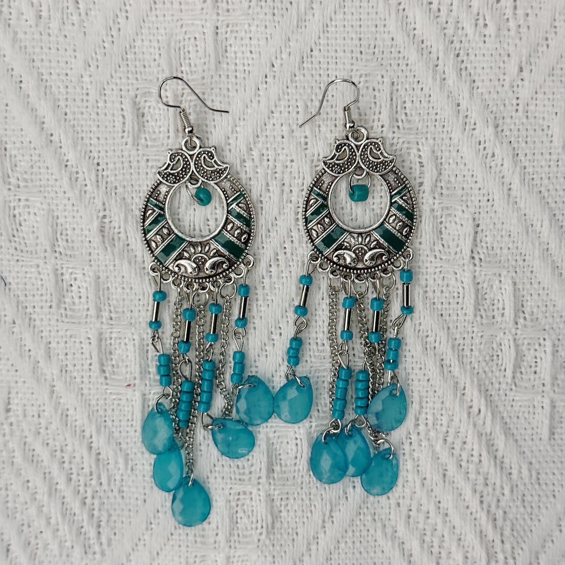 Wholesale Long tassel Bohemian earrings