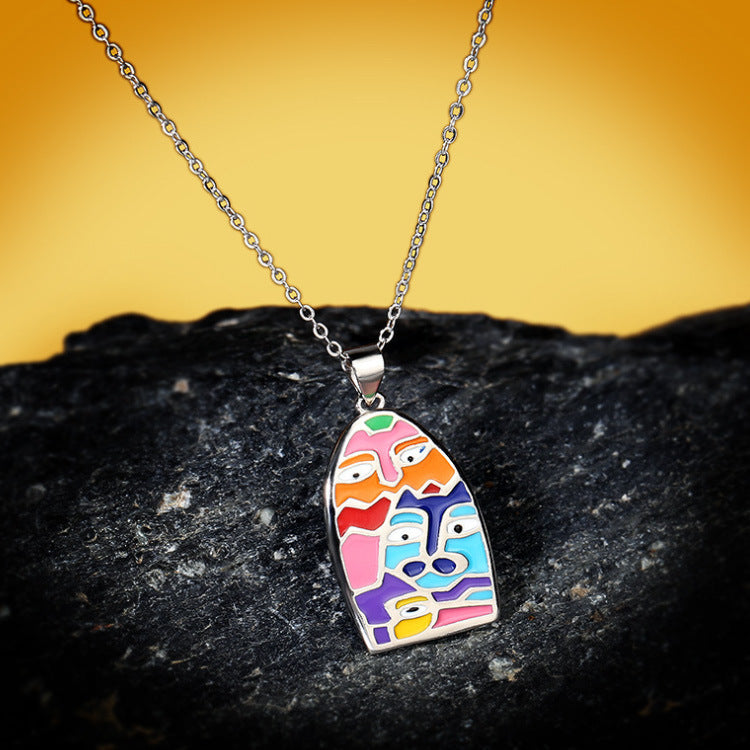 Collares de anillo de cobre familiar al por mayor Pendientes de tres piezas