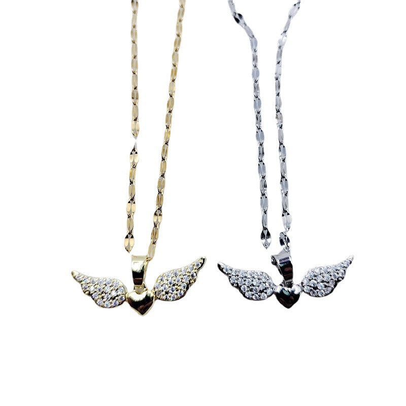 Wholesale Angel Wings Necklace Clavicle Chain
