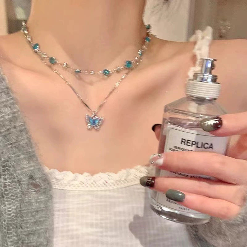 Wholesale Retro star double layer necklace clavicle chain