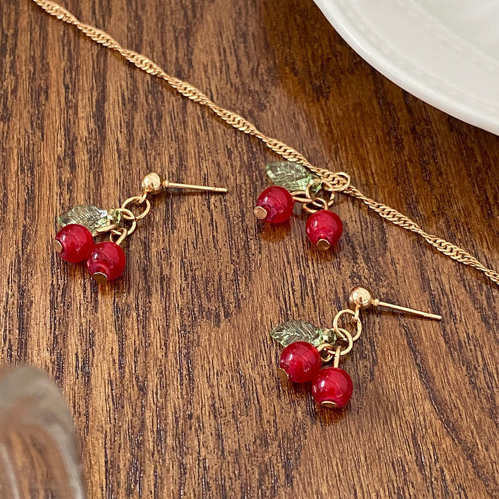 Wholesale Cherry red choker necklace