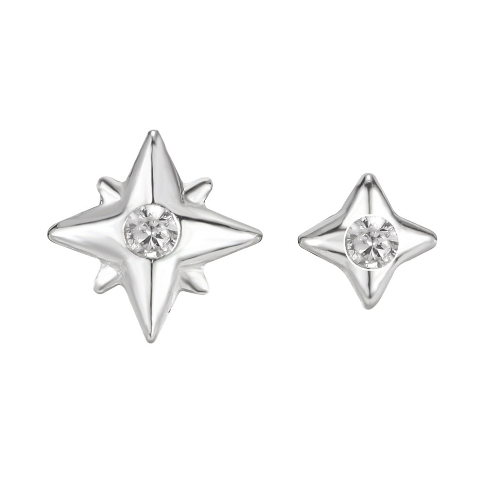 Wholesale S999 Sterling Silver Starlight Sleeping Free Silver Earrings