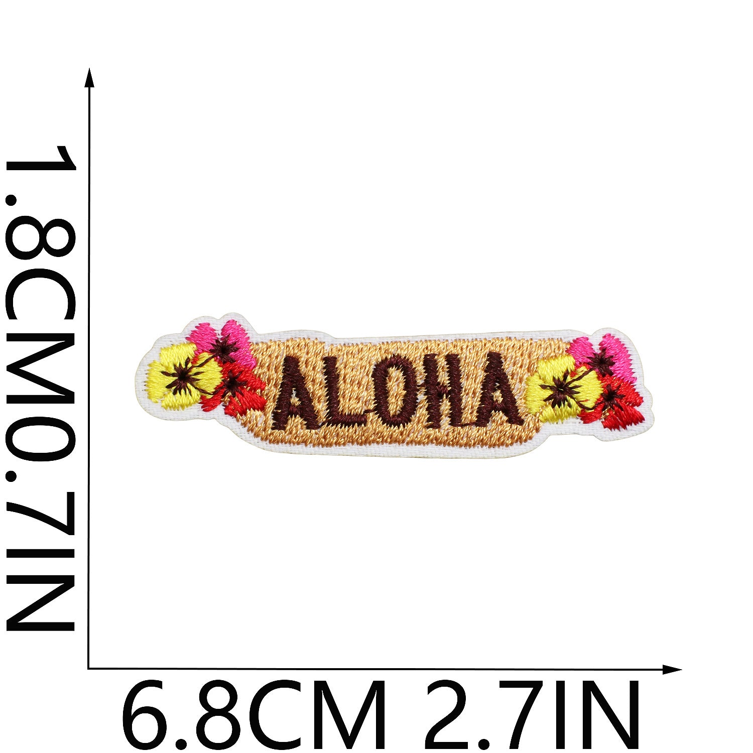 Wholesale Trendy Hawaiian Tropical Embroidered Patch With Flamingo Palm Tree Pineapple Clothing DIY Accessory Resale