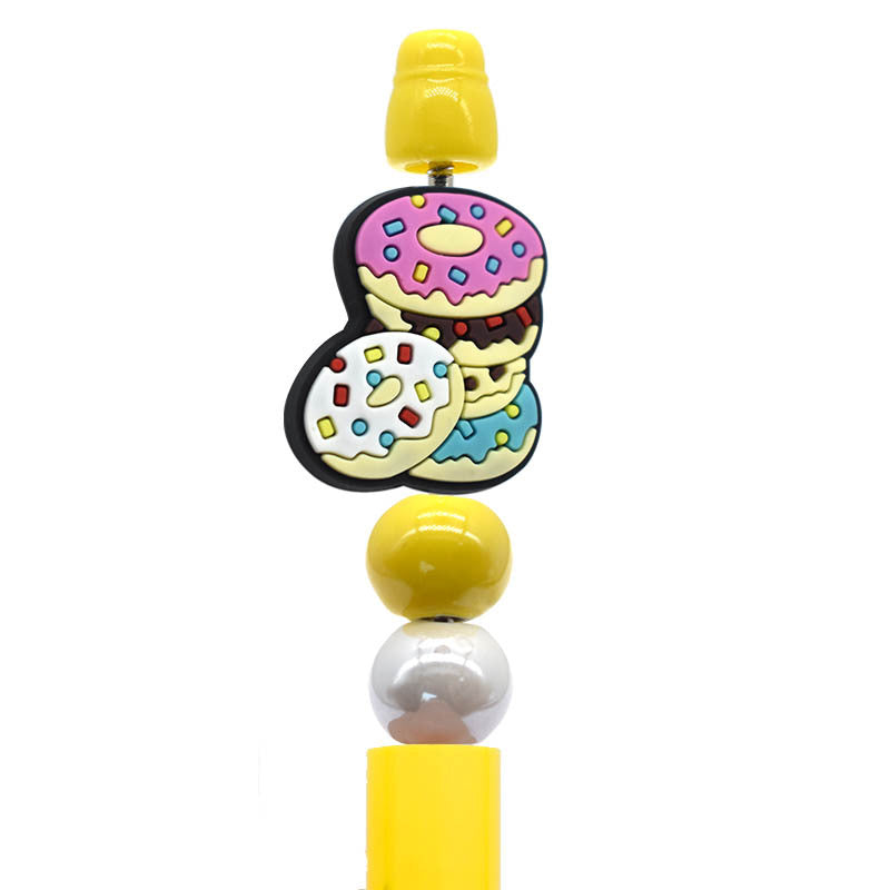 Wholesale Random 100pcs Product Donut Series Creative  Focal Beads