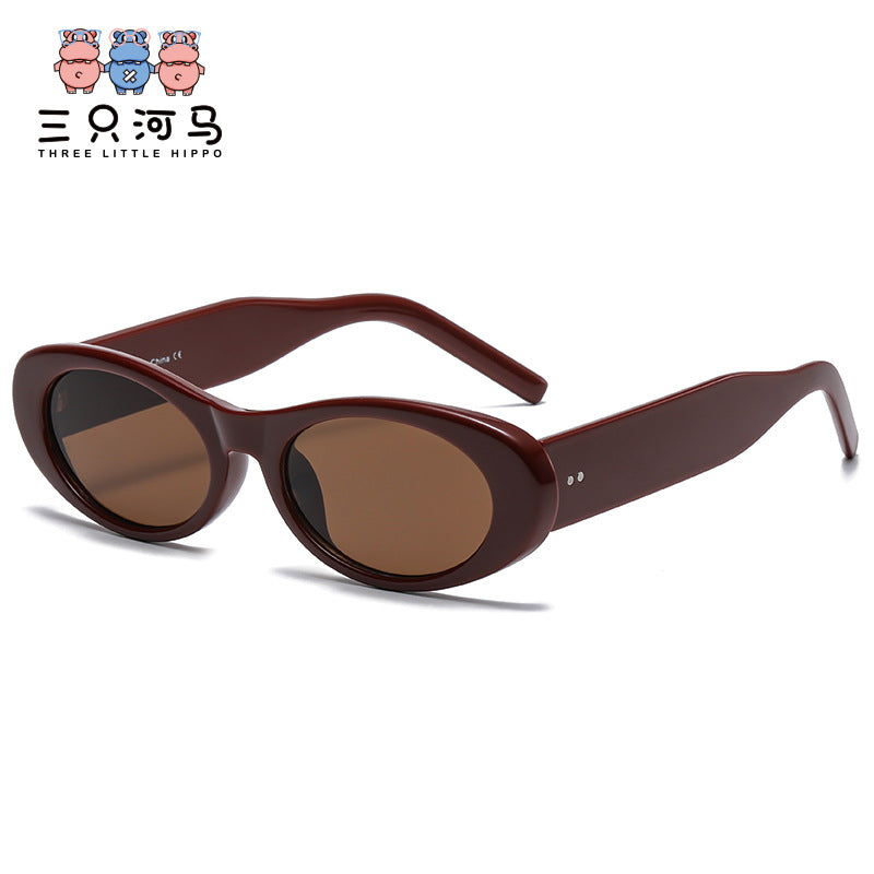 Wholesale Oval Frame Small Frame Sunglasses