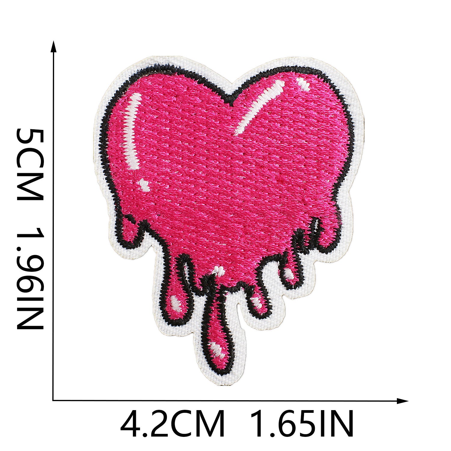 Wholesale Embroidered cloth patch pink girl disco super running high heels patch