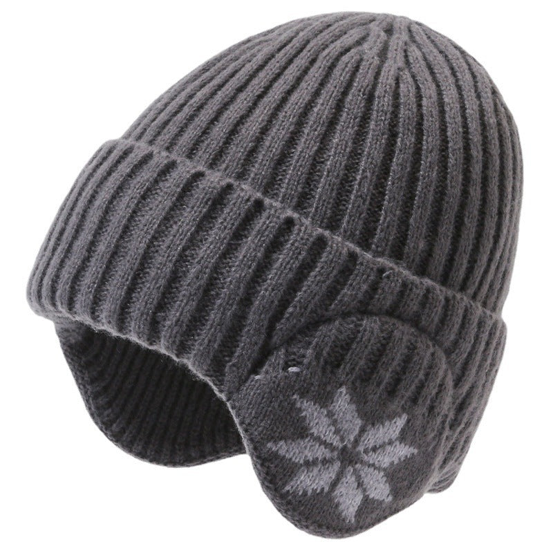 Wholesale Autumn and Winter Warm Knit Versatile and Plush Ear Protection Woolen Hat