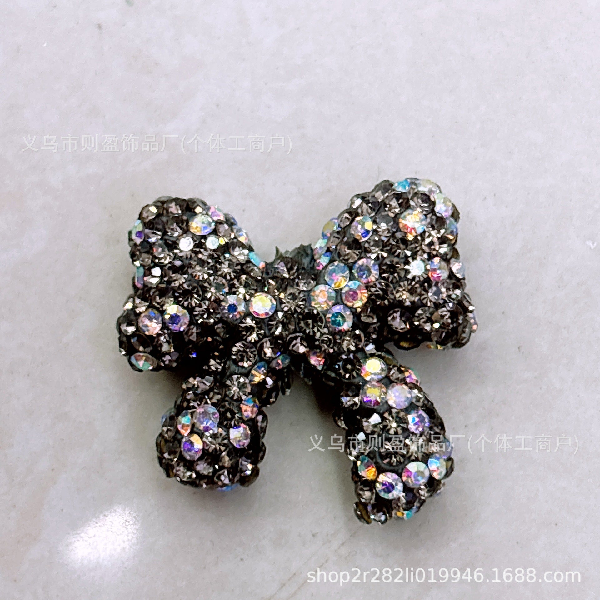 Wholesale 20pcs Heavy Industry with Drilled Pottery Clay Butterfly Bow Float Vertical Hole Beads