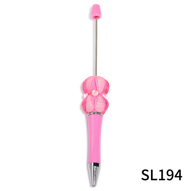 Wholesale Heavy creative color petal  beads diamond  beadable pen